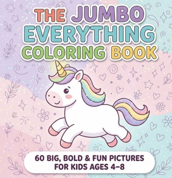 The Jumbo Everything Coloring Book cover
